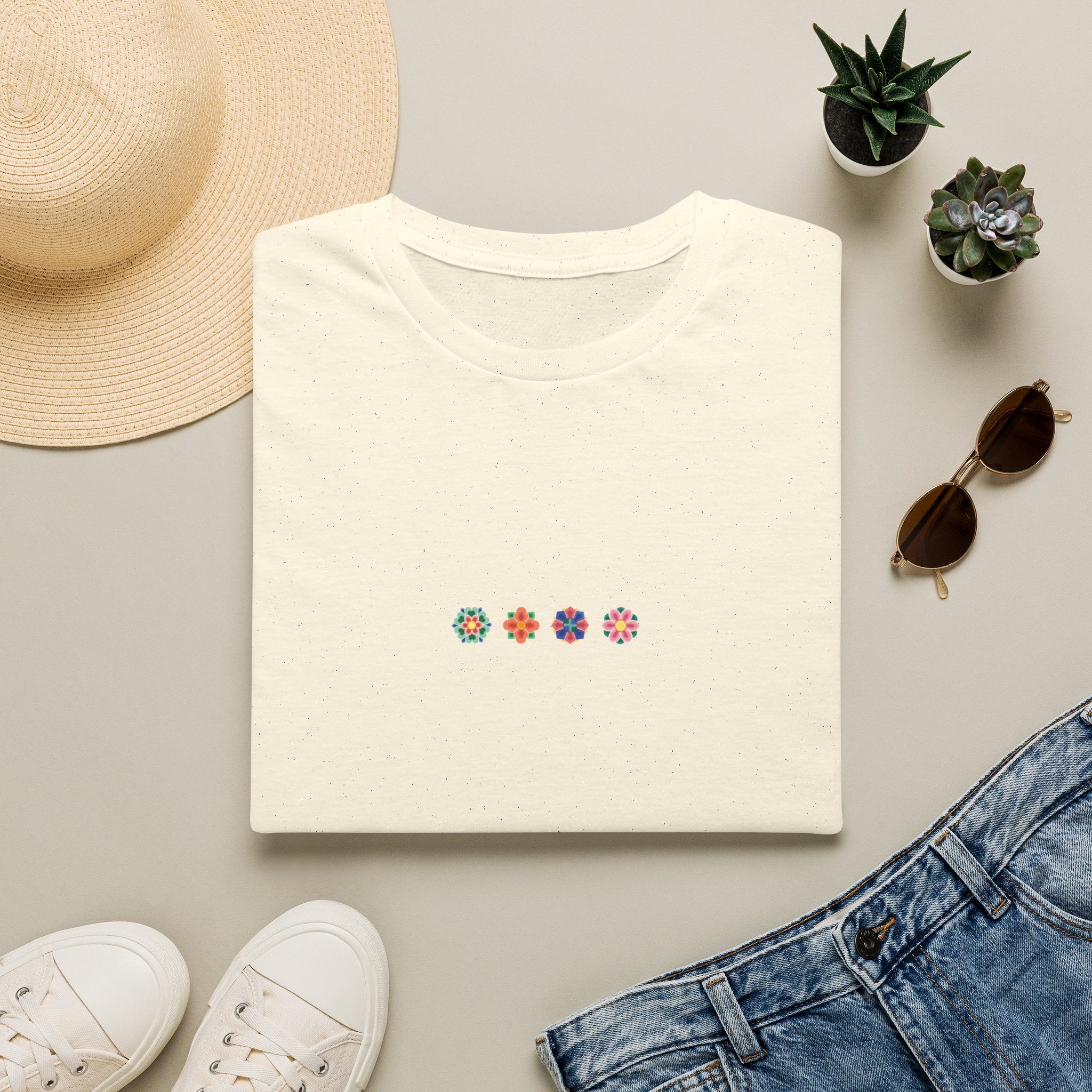 Korean DanChung Minimal Floral T
