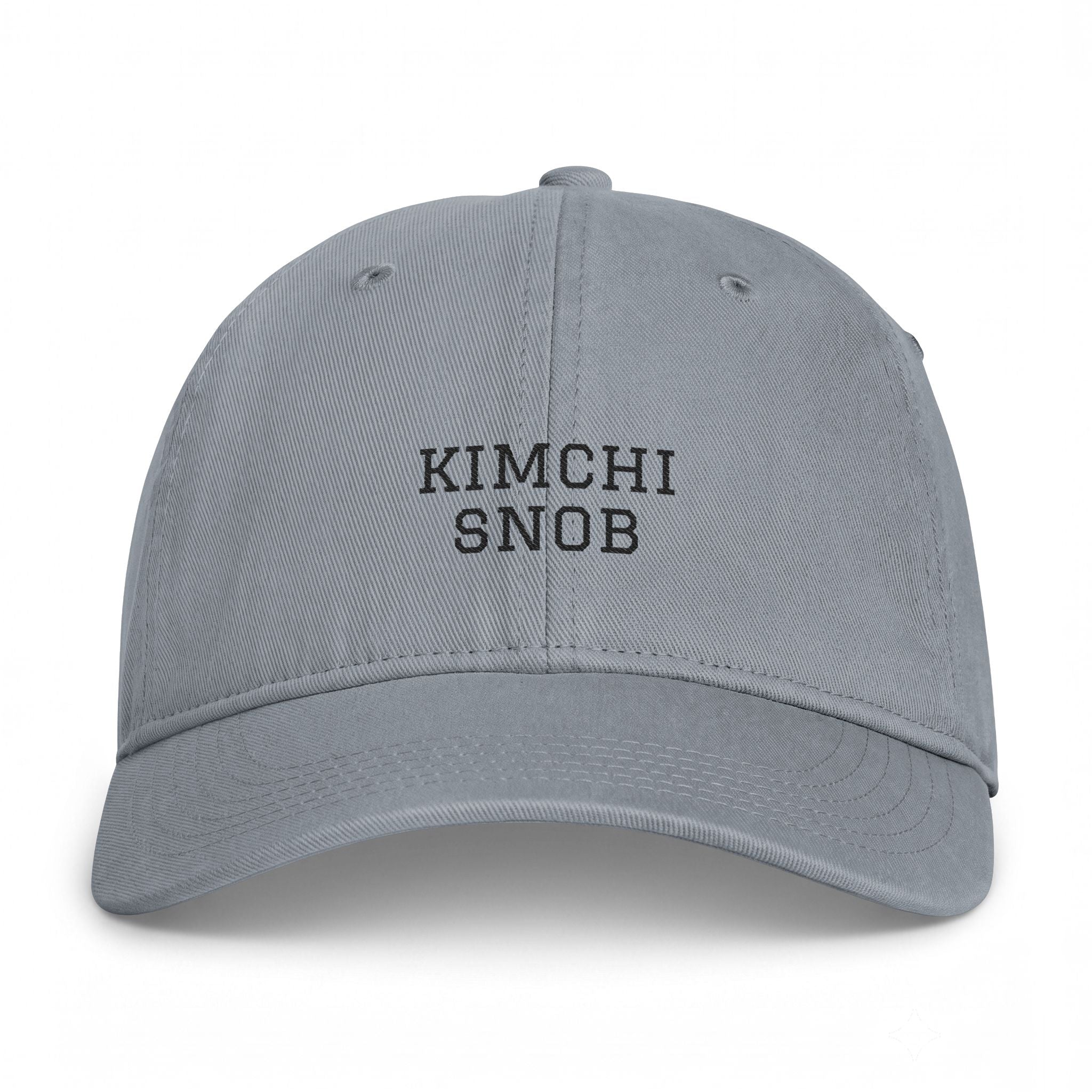 Kimchi Snob Washed Coastal Cap — Distressed Dad Hat for Foodie & Kimchi Lovers