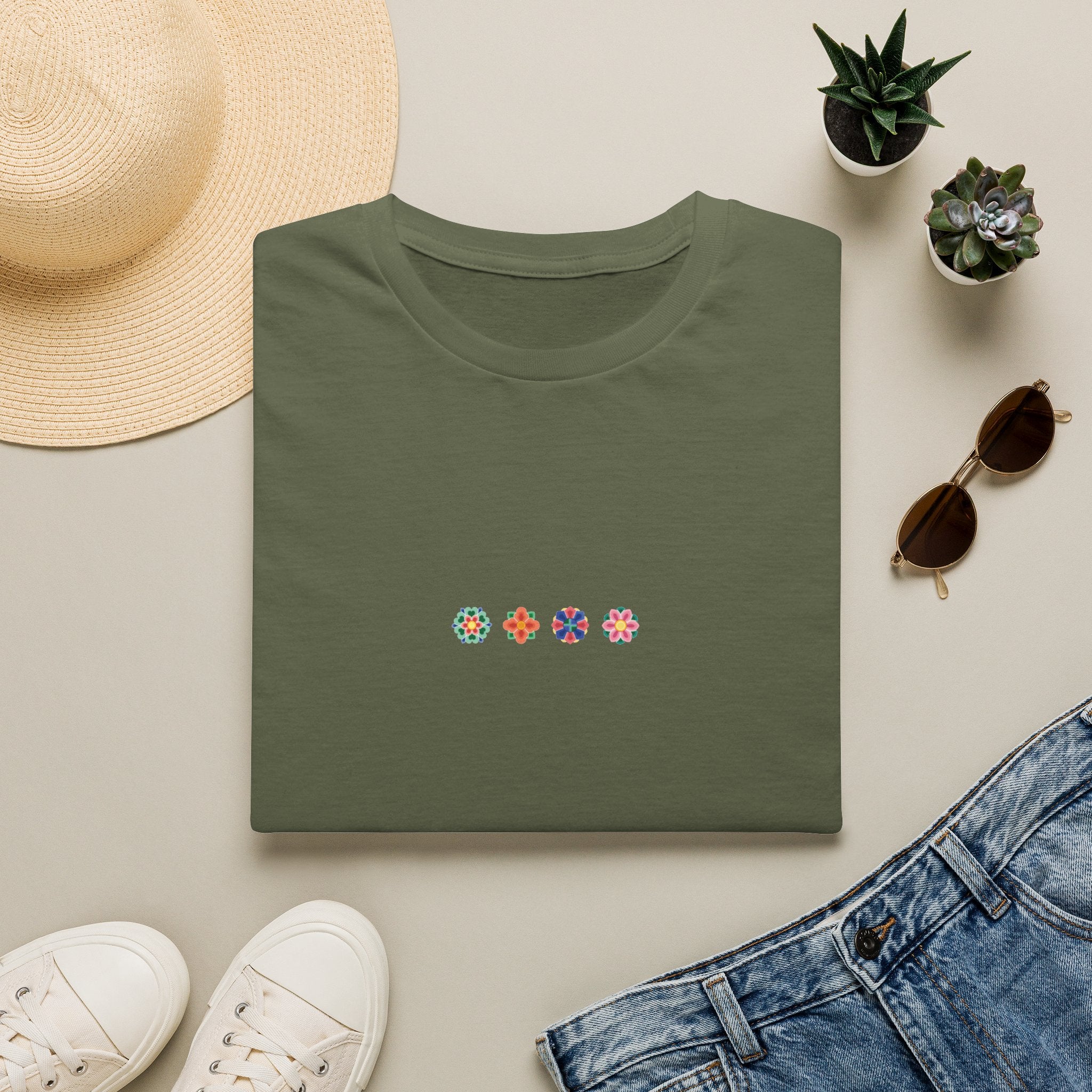 Korean DanChung Minimal Floral T