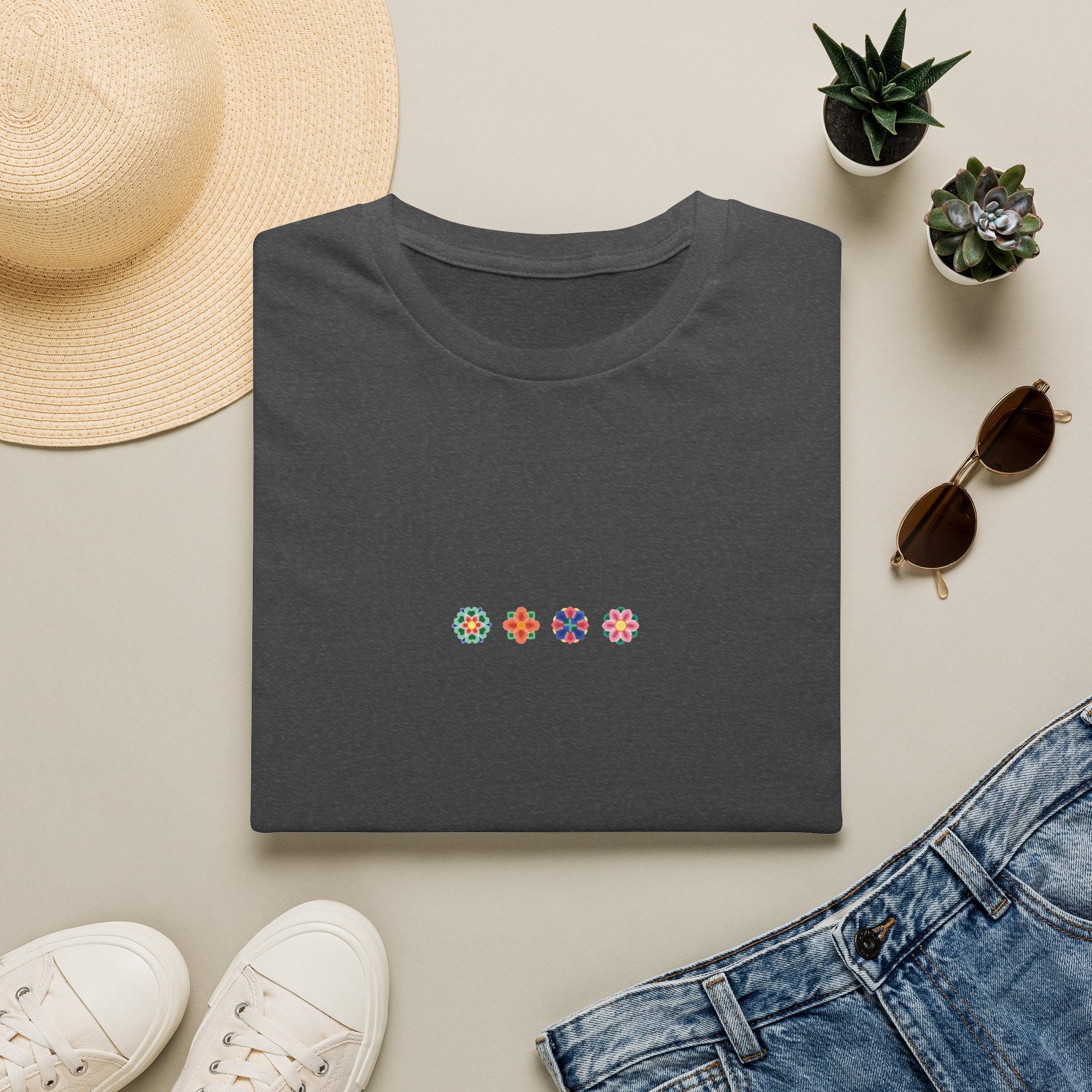 Korean DanChung Minimal Floral T